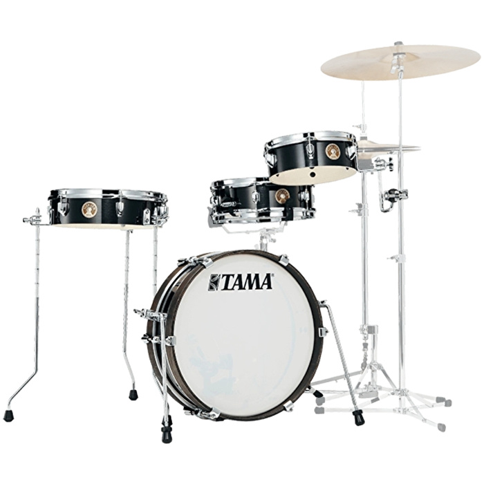 TAMA LJK48P-HBK Club-JAM Pancake Hairline Black 4 Parça (18B/10T/13F/12S) Akustik Davul Seti